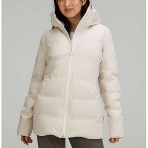 Lululemon Sleet Street Down Puffer Jacket Natural Ivory, Sz 4